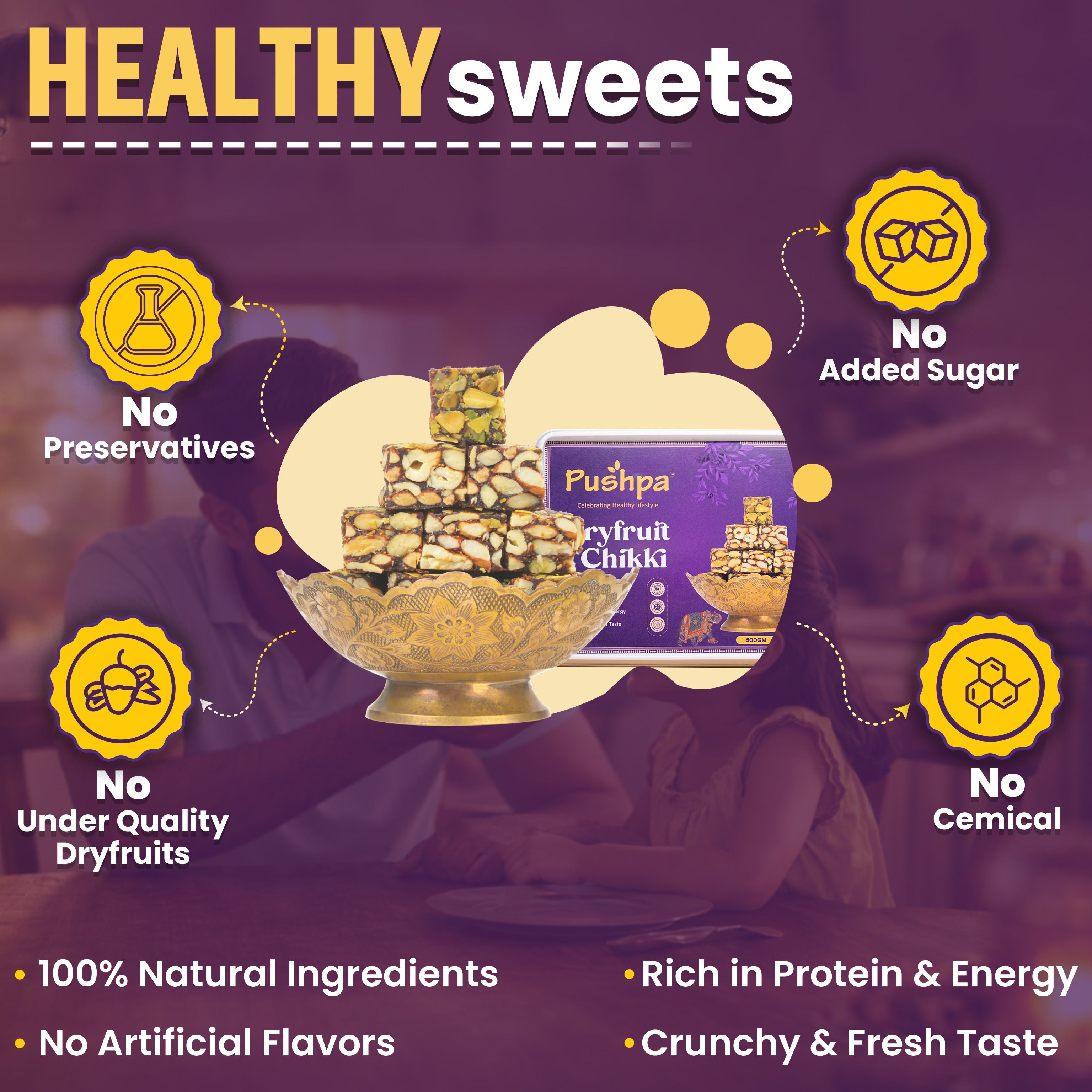 Pushpa Dryfruit Chikki - 1kg