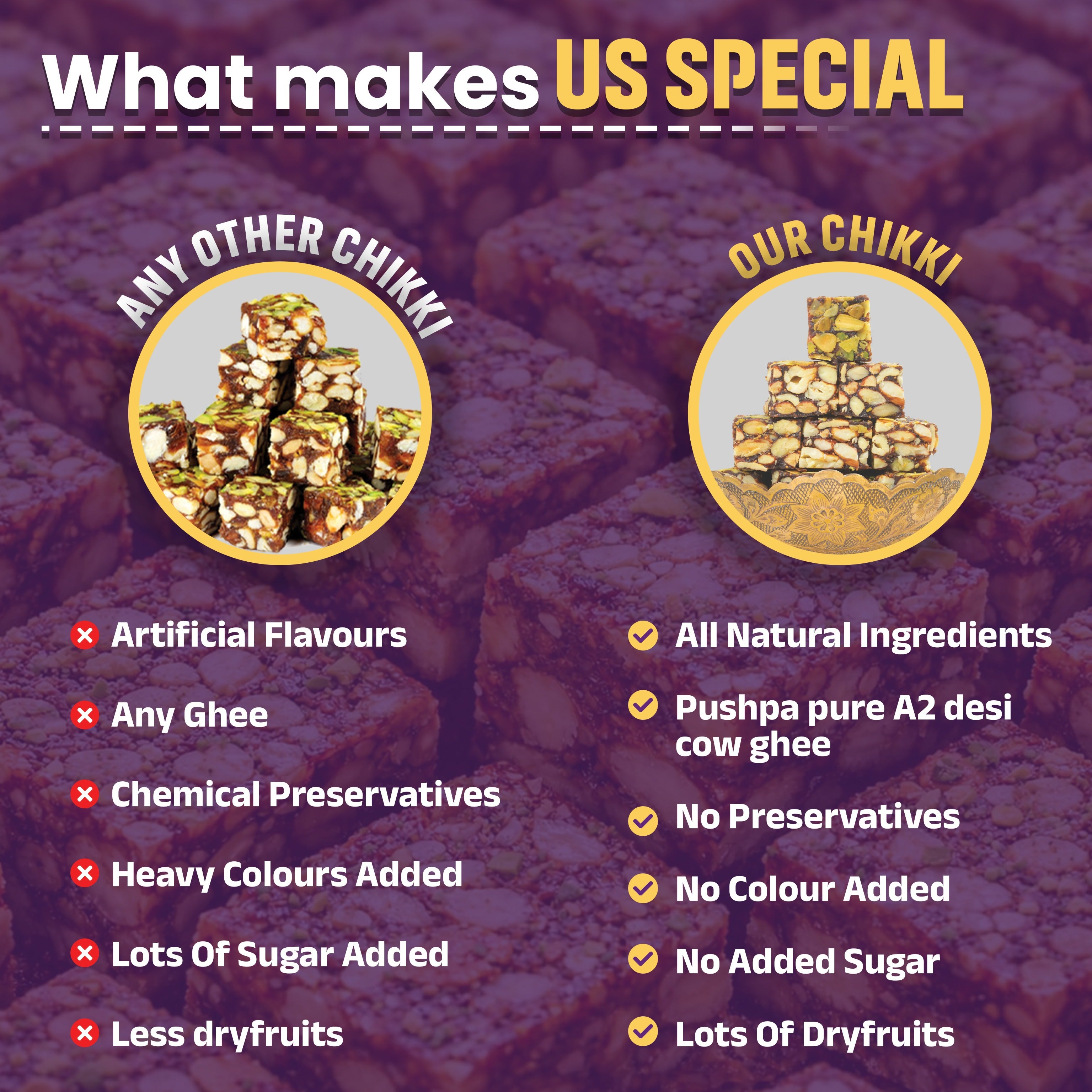 Pushpa Dryfruit Chikki - 1kg