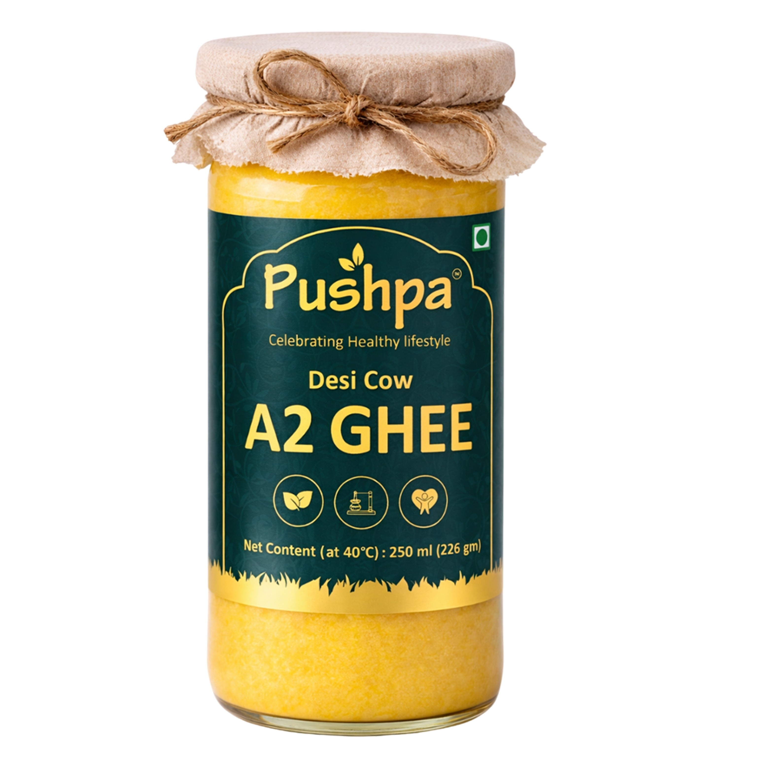 Pushpa A2 Desi Cow Ghee - 250ml