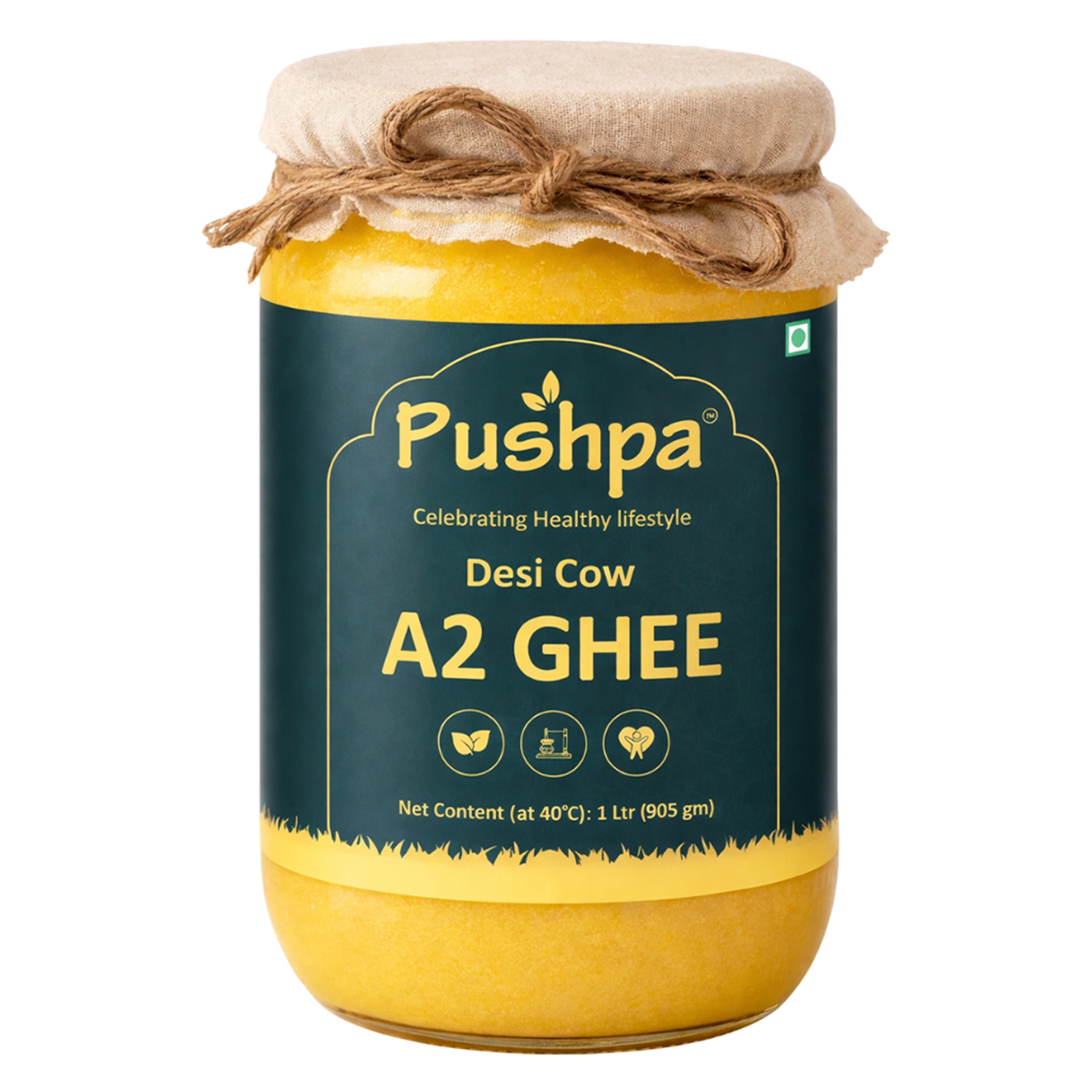 Pushpa A2 Desi Cow Ghee - 1 L
