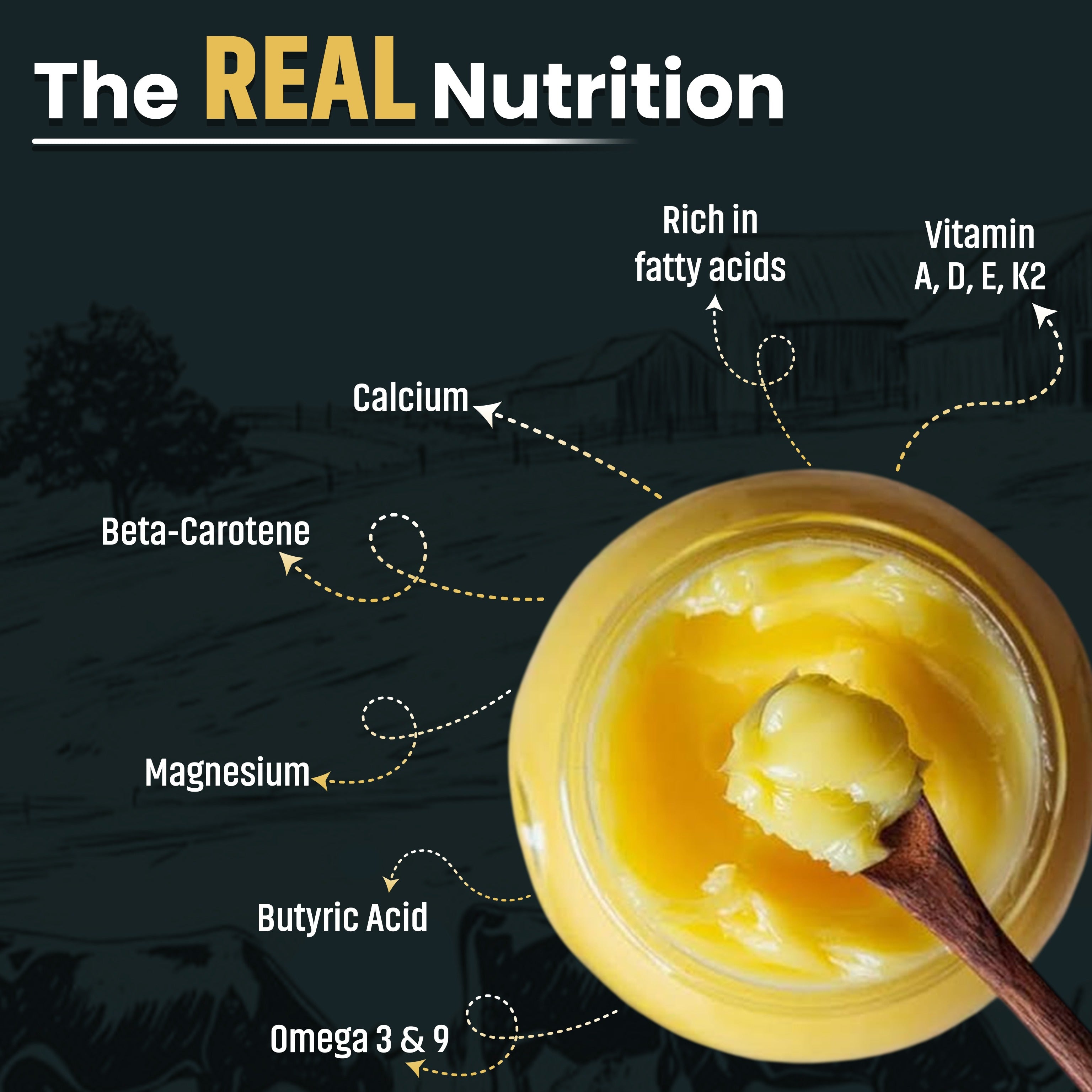 Pushpa A2 Desi Cow Ghee - 1 L