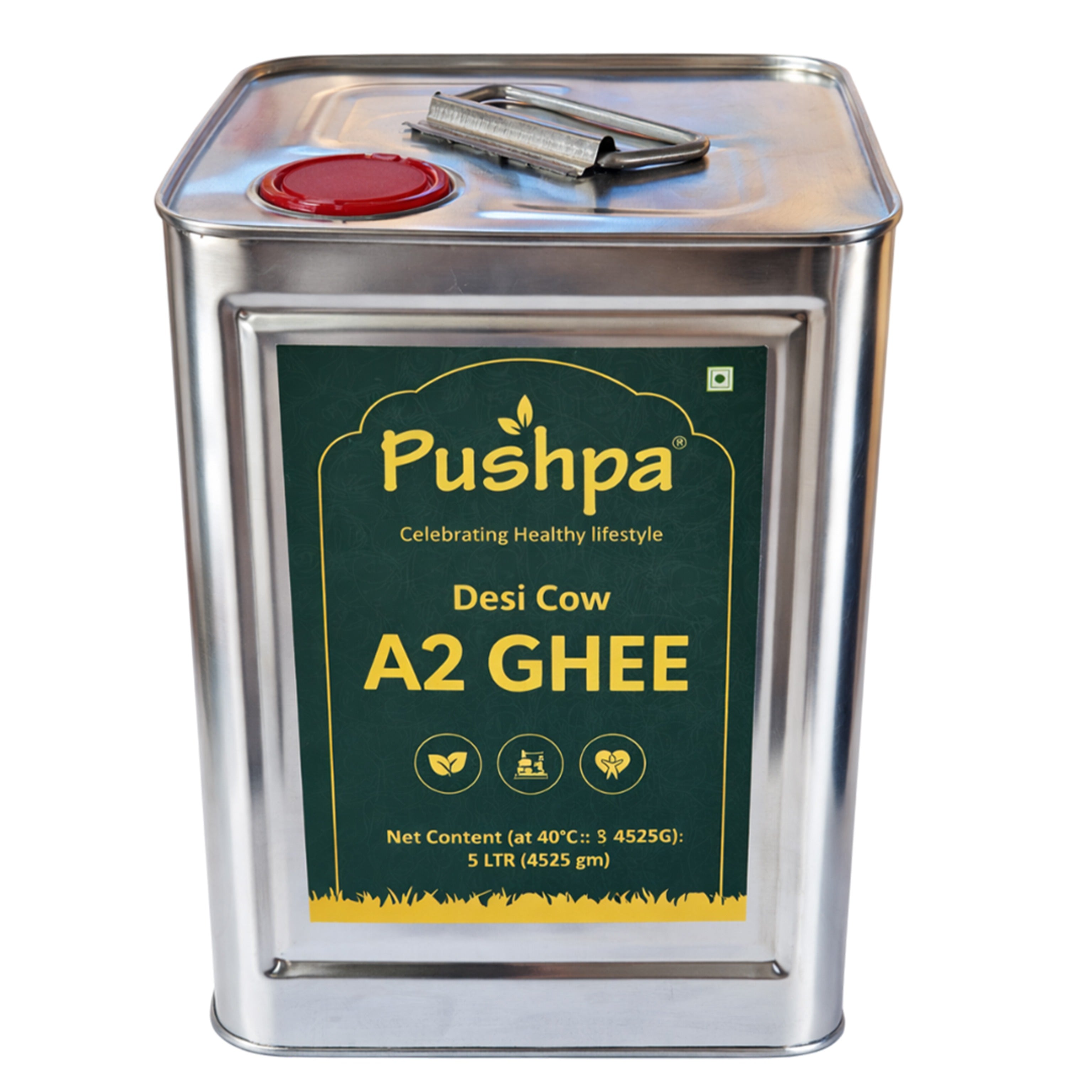 Pushpa A2 Desi Cow Ghee - 5L